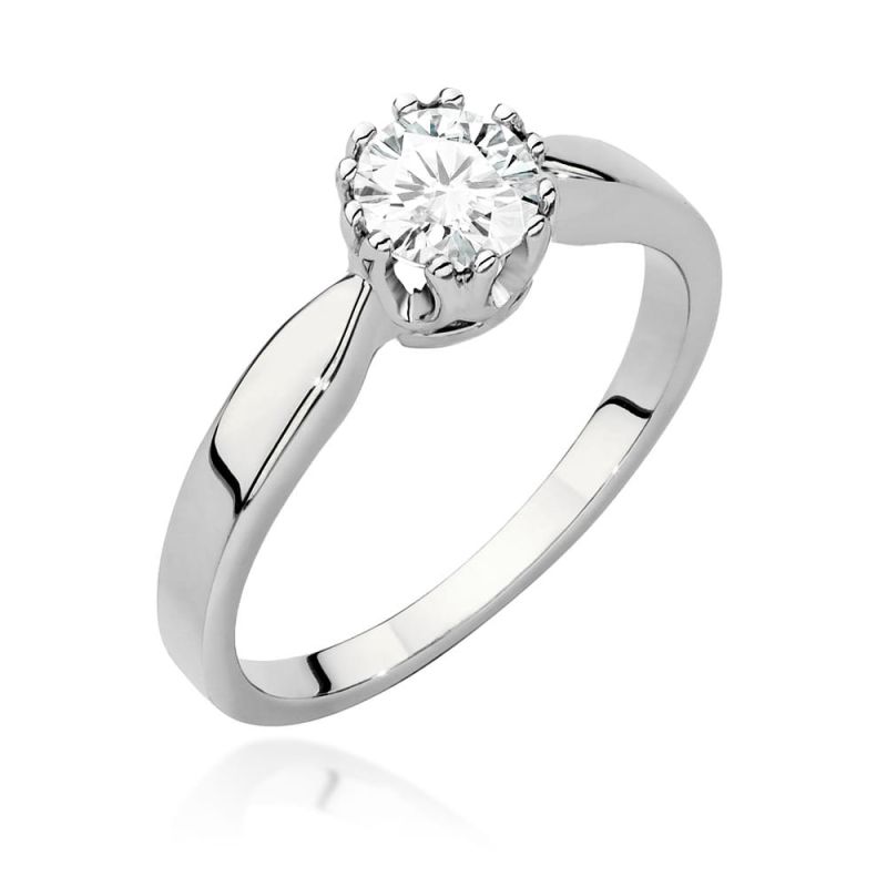 W541 Diamantový prsteň 0,50ct biele zlato Au 585/1000 2