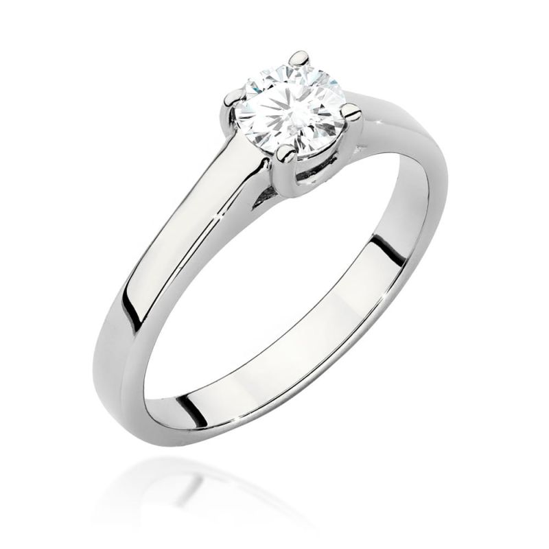 W544 Diamantový prsteň 0,50ct biele zlato Au 585/1000 2