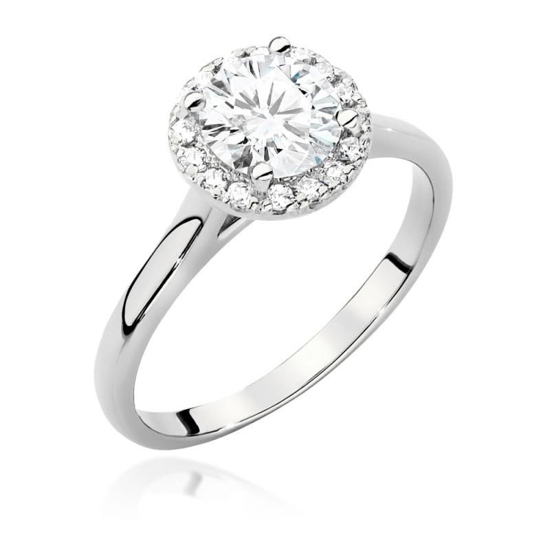 W550 Diamantový prsteň 1,00ct biele zlato Au 585/1000 2