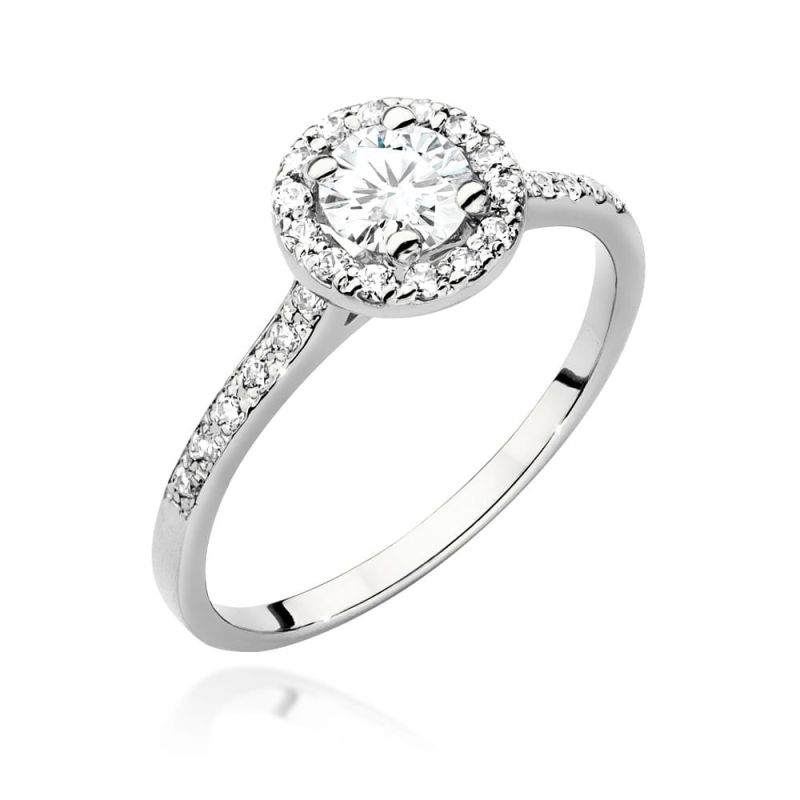 W551 Diamantový prsteň 0,50ct biele zlato Au 585/1000 2