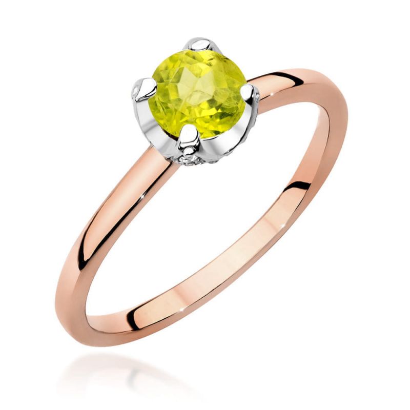 W556 Oliwin prsteň 0.60ct ružové zlato Au 585/1000 2