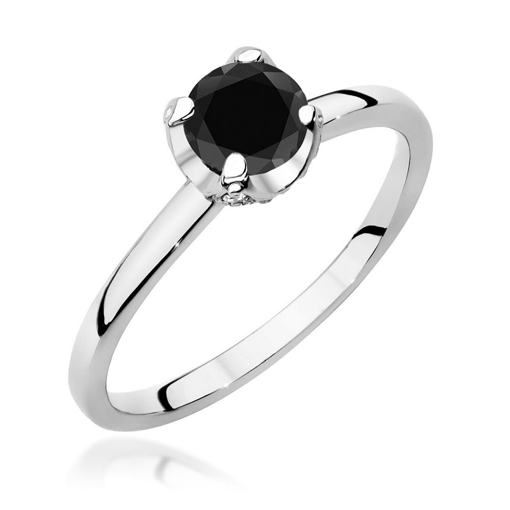 W556 Prsteň Black Diamond 0,50ct biele zlato Au 585/1000 2