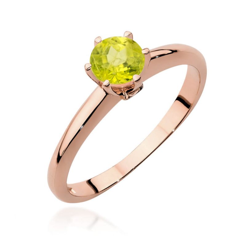 W557 Oliwin prsteň 0.60ct ružové zlato Au 585/1000 2
