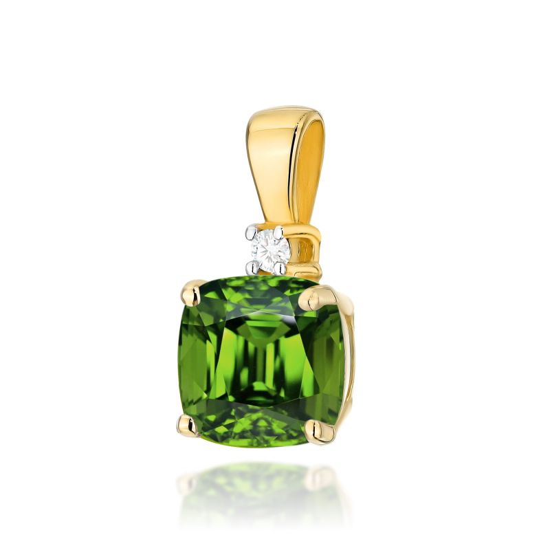 Z003 Oliwin prívesok 1.00ct žlté zlato Au 585/1000 2