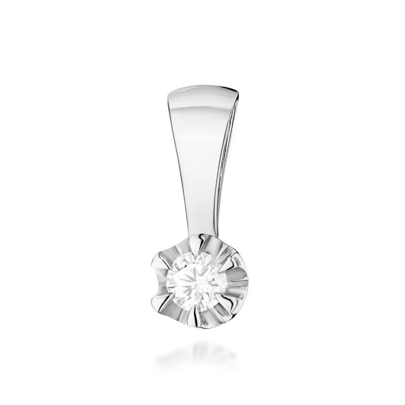 Z0032 Laboratory Diamantový prívesok 0,10ct biele zlato Au 585/1000 2