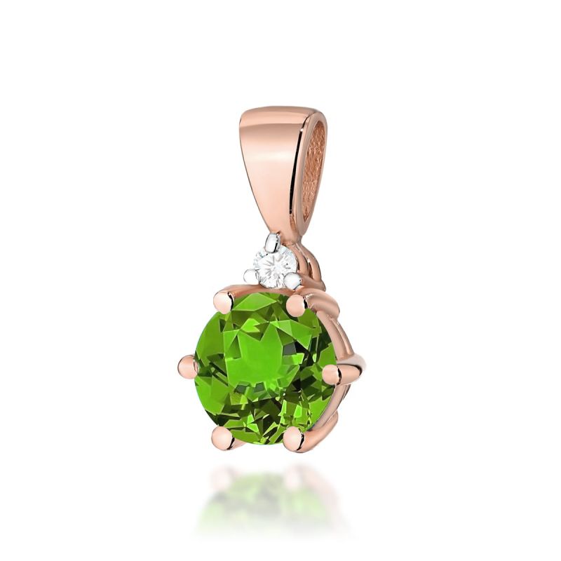 Z076 Oliwin prívesok 0.60ct ružové zlato Au 585/1000 2