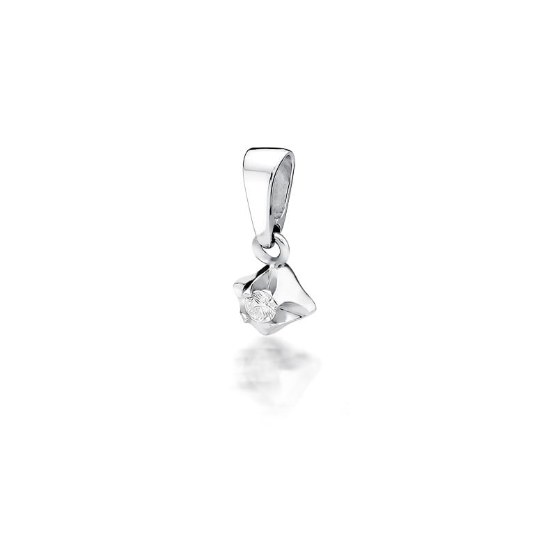 Z155 Diamantový prívesok 0,15ct biele zlato Au 585/1000 2