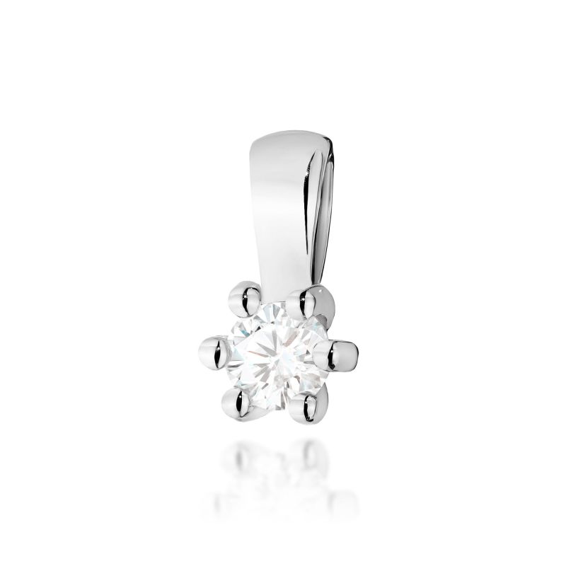 Z222 Diamantový prívesok 0.10ct biele zlato Au 585/1000 2
