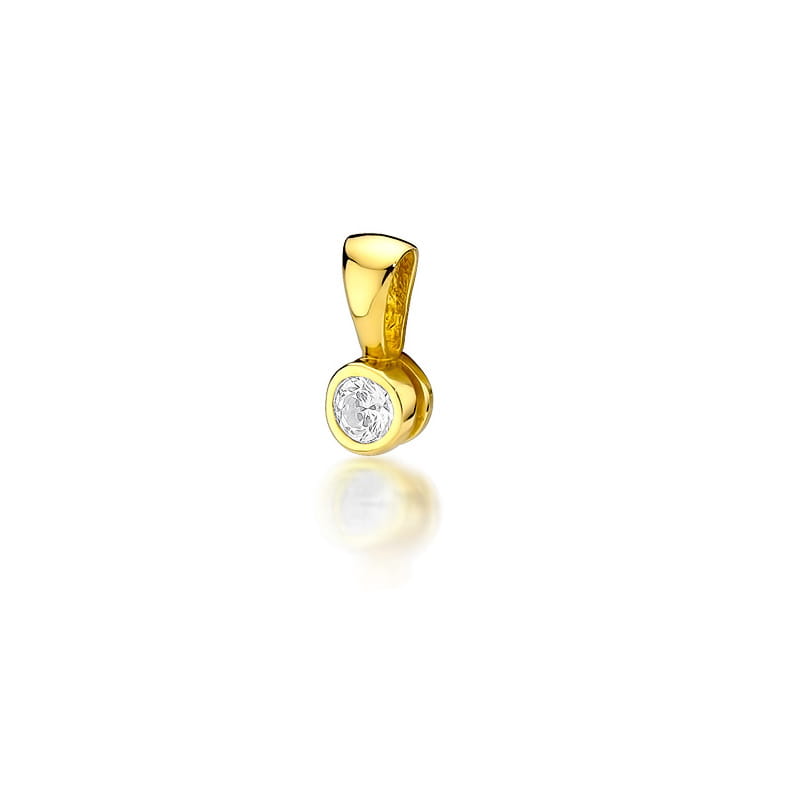 Z224 Diamantový prívesok 0,20ct žlté zlato Au 585/1000 2