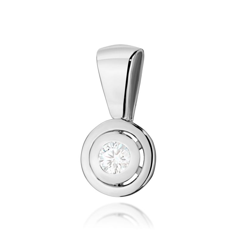 Z294 Diamantový prívesok 0.10ct biele zlato Au 585/1000 2