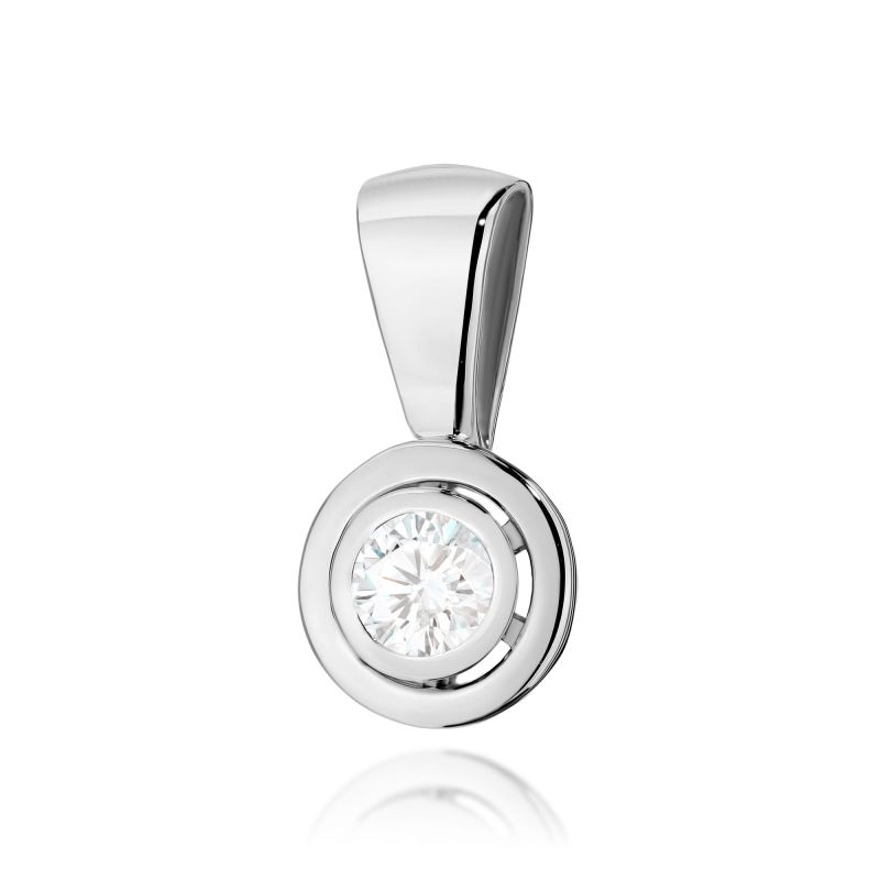 Z294 Diamantový prívesok 0,20ct biele zlato Au 585/1000 2