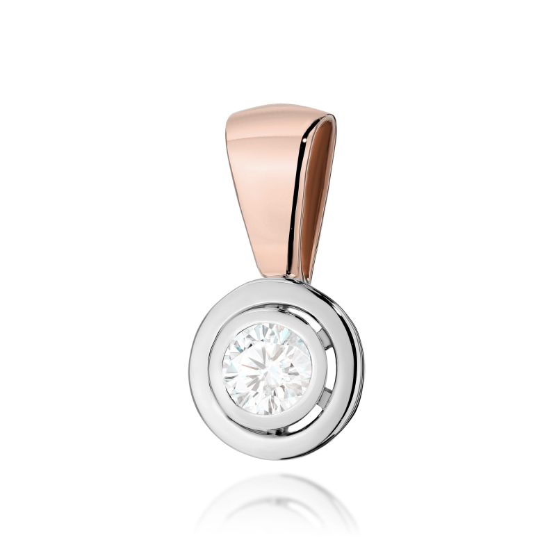 Z294 Diamantový prívesok 0.20ct ružové zlato Au 585/1000 2