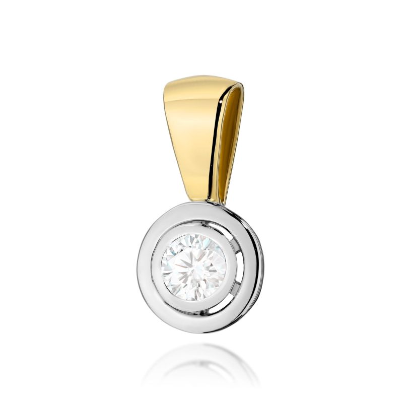 Z294 Diamantový prívesok 0,20ct žlté zlato Au 585/1000 2