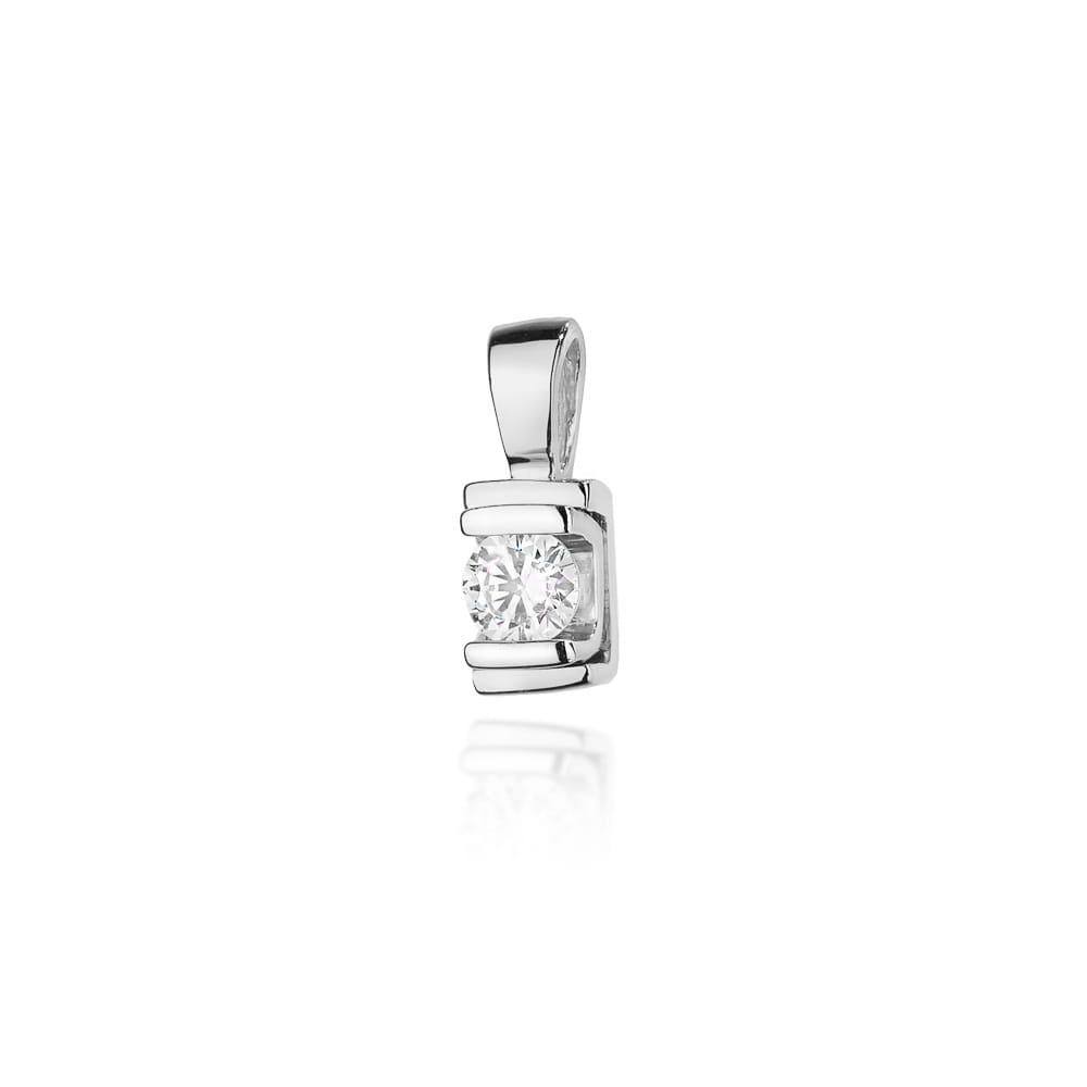 Z343 Diamantový prívesok 0.10ct biele zlato Au 585/1000 2