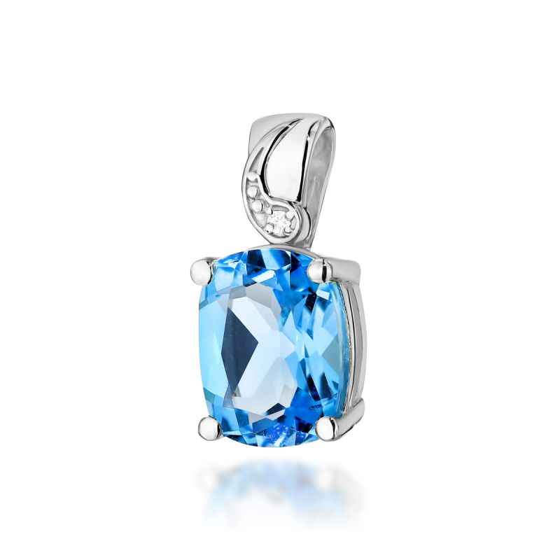 Z400 Topaz prívesok 2.40ct biele zlato Au 585/1000 2
