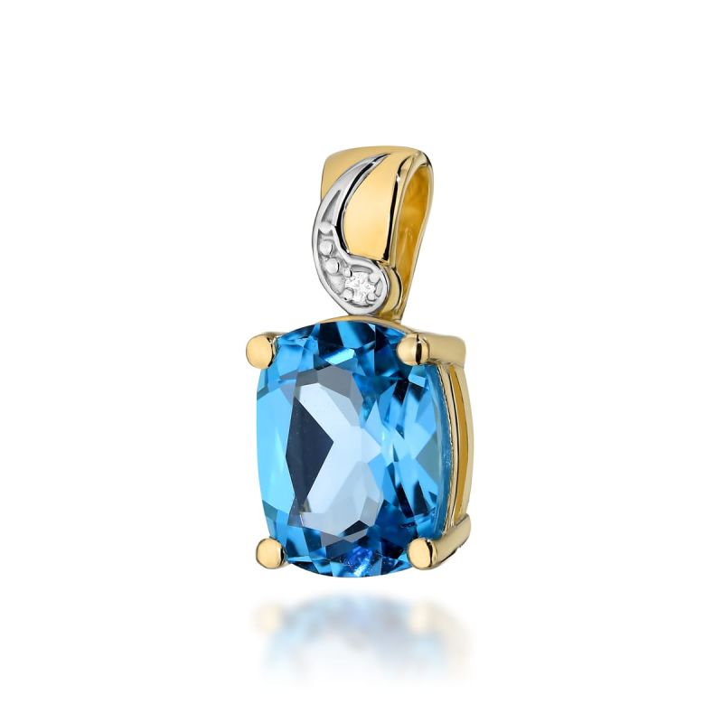 Z400 Topaz prívesok 2.40ct žlté zlato Au 585/1000 2
