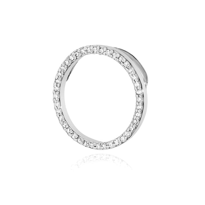 Z442 prívesok s diamantmi, biele zlato Au 585/1000 2