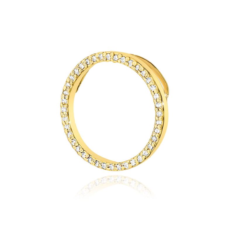 Z442 prívesok s diamantmi, žlté zlato Au 585/1000 2