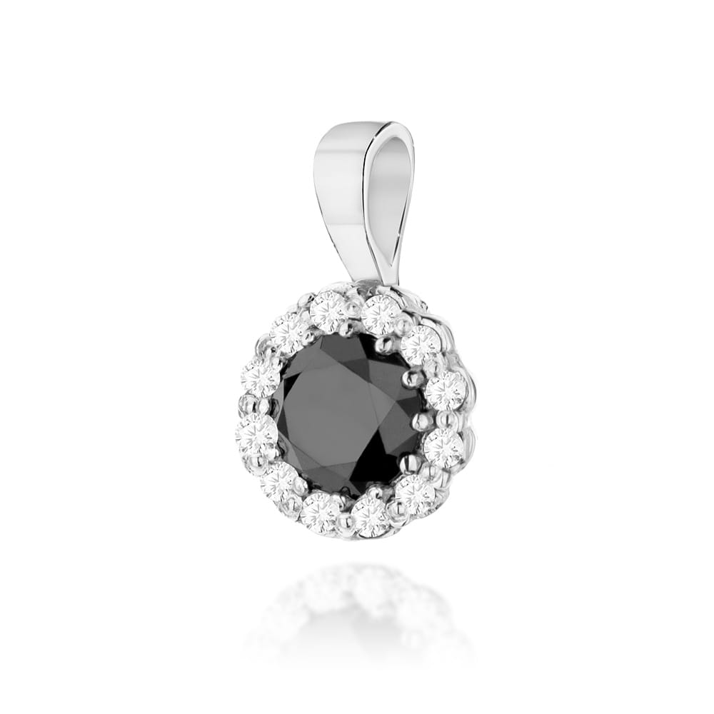 Z510 prívesok Black Diamond 0,50ct biele zlato Au 585/1000 2